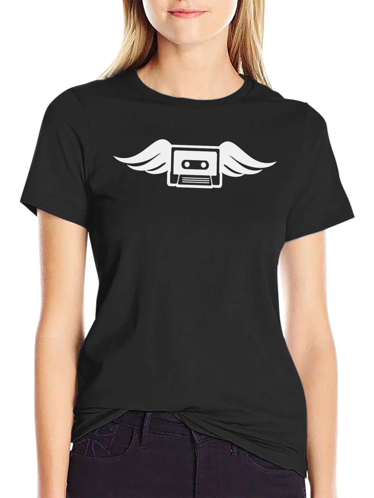 Retro Cassette Wings T-Shirt - Vintage Style product image 2