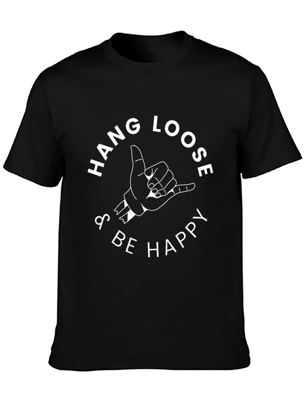 Hang Loose T-Shirt - Black Casual Tee product image 3