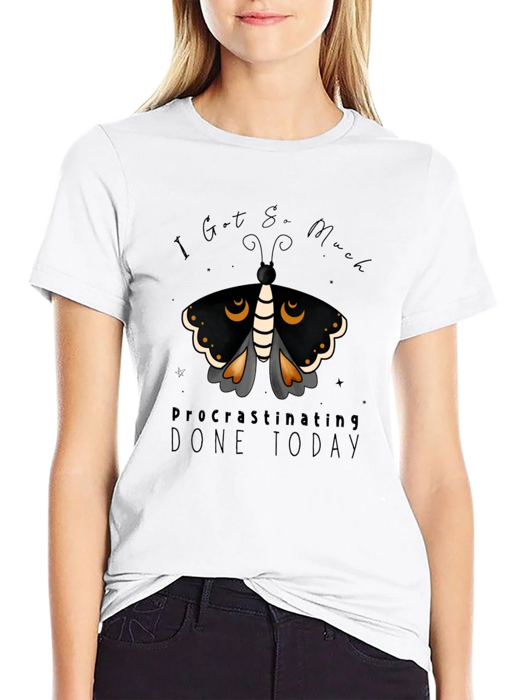 Procrastinating Moth Graphic Tee product image 8