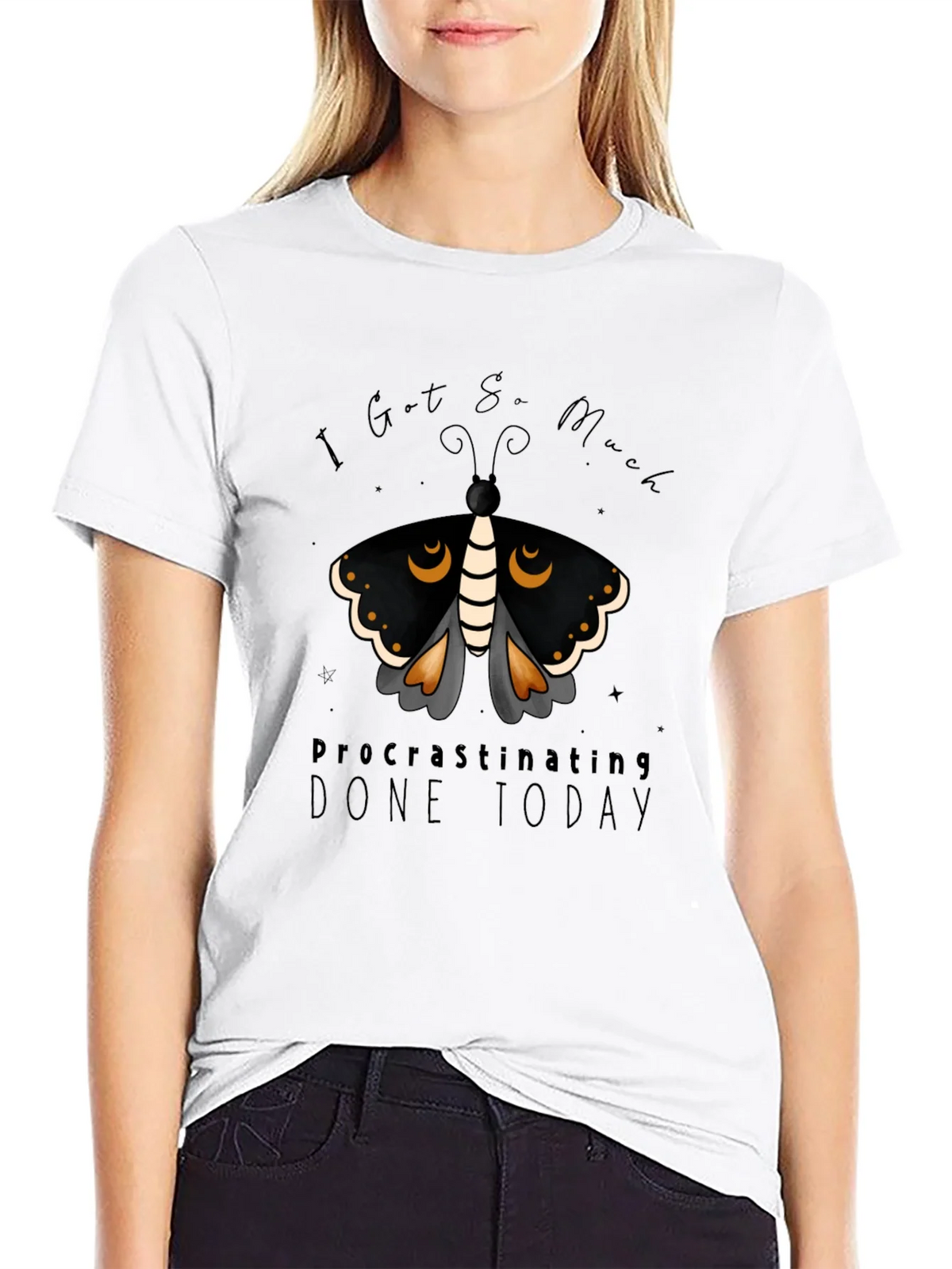 Procrastinating Moth Graphic Tee product image 8