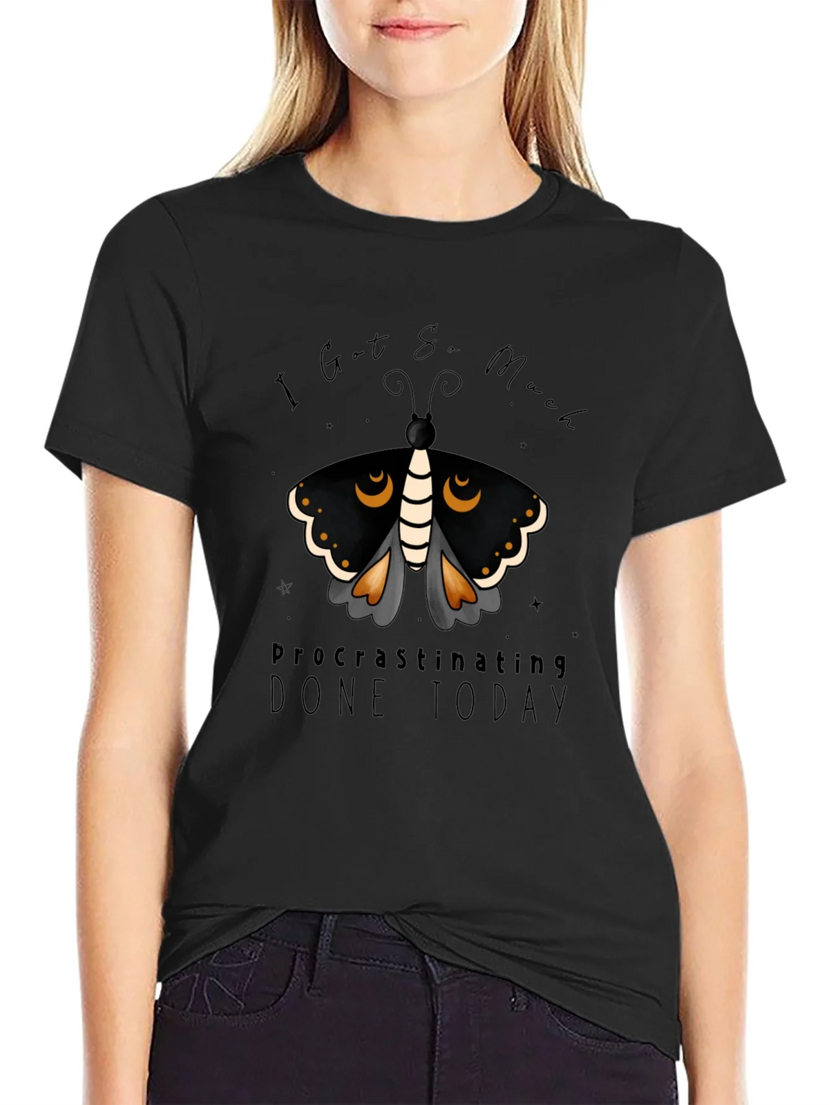 Procrastinating Moth Graphic Tee product image 2