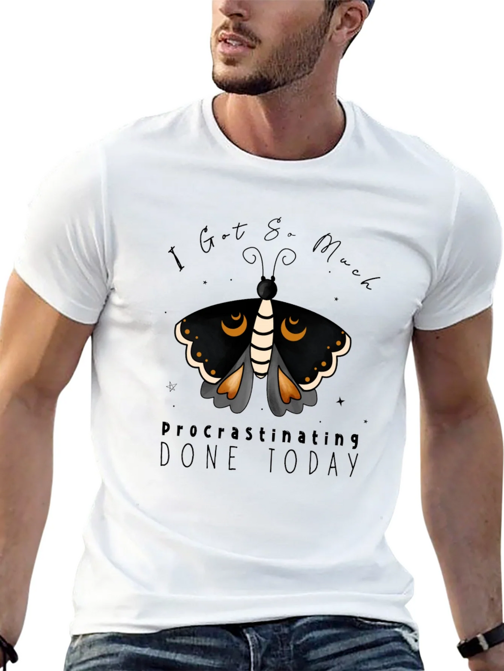 Procrastinating Moth Graphic Tee product image 12
