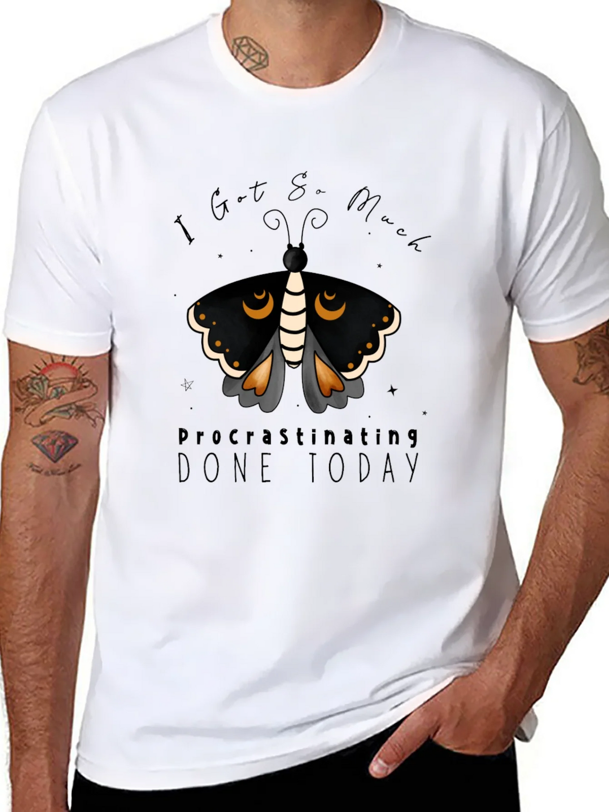 Procrastinating Moth Graphic Tee product image 7