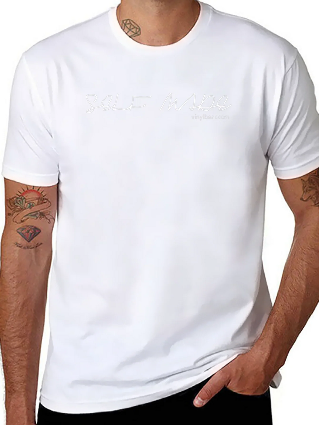 Self Made Graphic Tee - Vinylbear.com Black T-Shirt product image 7