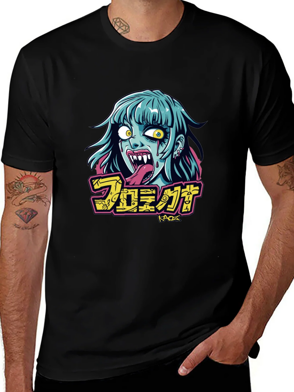 Zombie Graphic Tee - Black product image 1