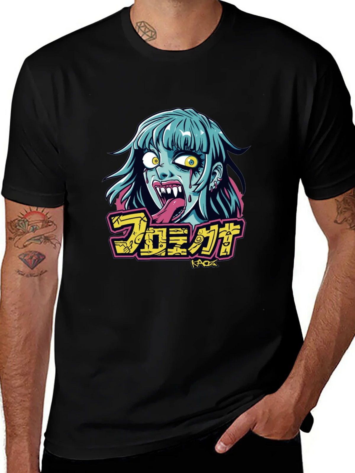 Zombie Graphic Tee - Black product image 1