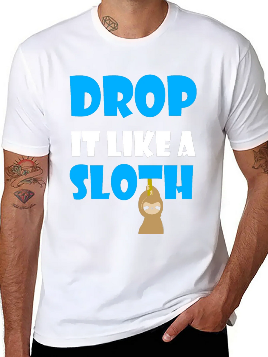 Drop It Like A Sloth T-Shirt - Funny Novelty Tee product image 7