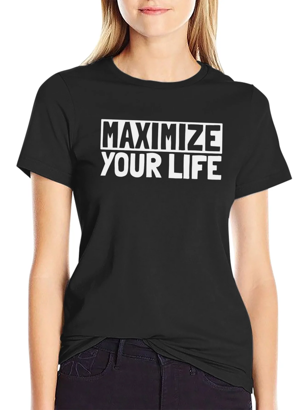 Maximize Your Life Graphic Tee - Black T-Shirt product image 2