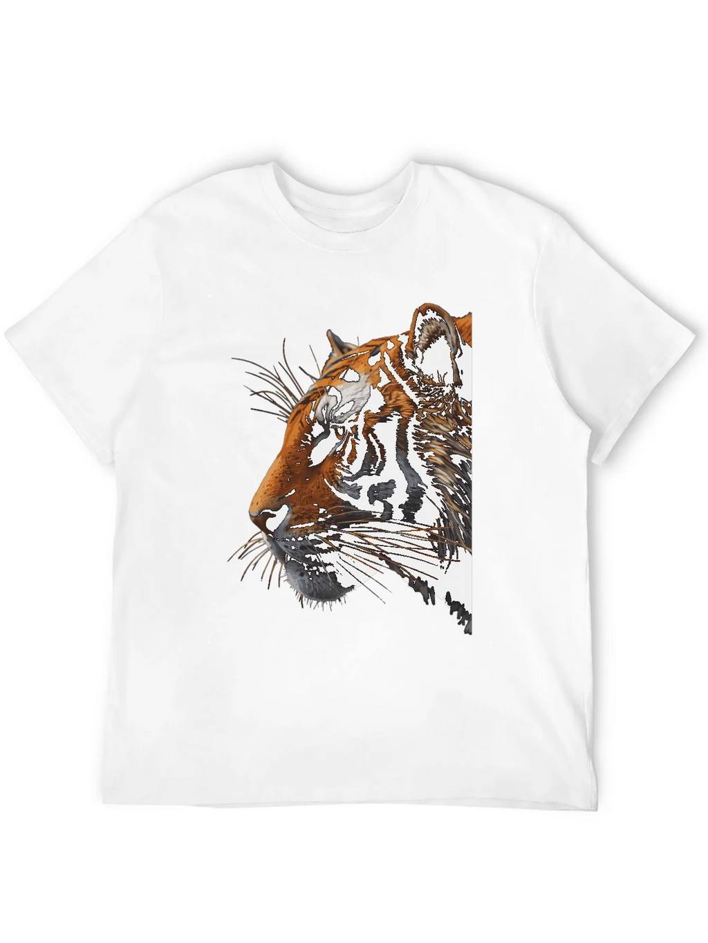 Tiger Portrait Graphic Black T-Shirt product image 11