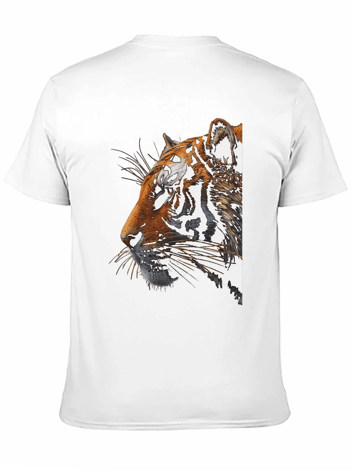 Tiger Portrait Graphic Black T-Shirt product image 10