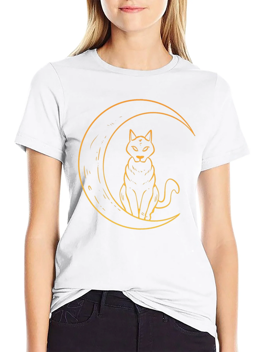 Cat Moon Graphic T-Shirt - Soft Cotton Tee product image 7