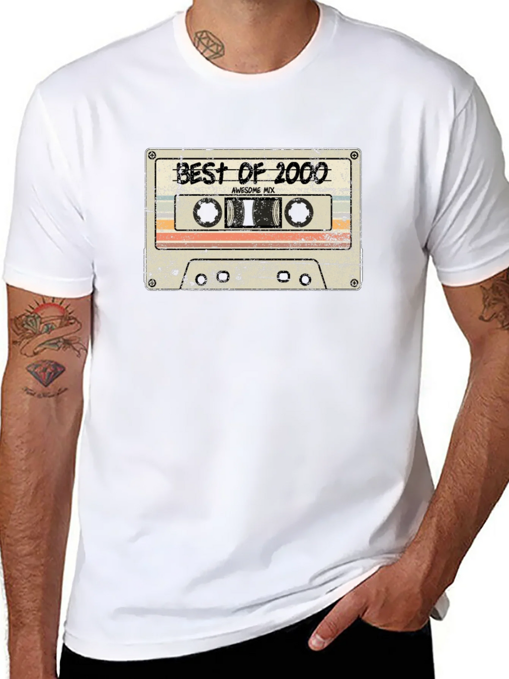 Best of 2000 Cassette Tape Graphic T-Shirt product image 7