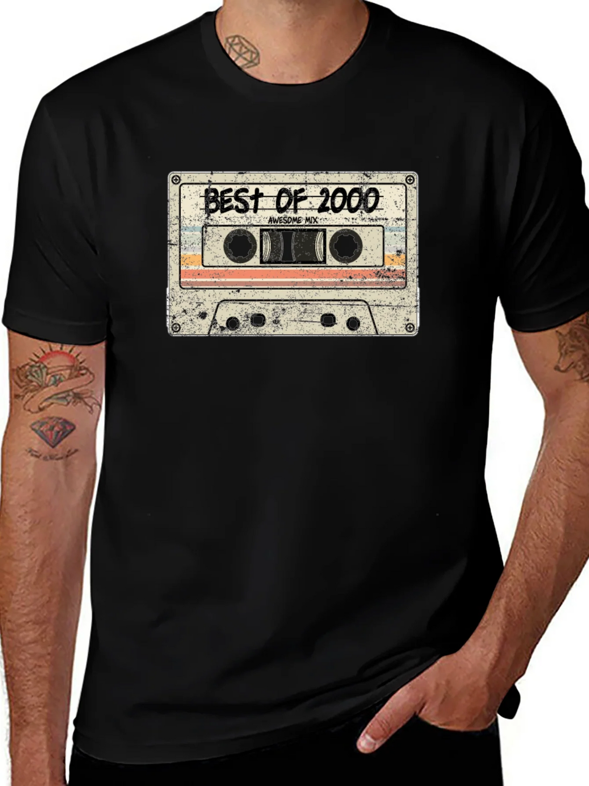 Best of 2000 Cassette Tape Graphic T-Shirt product image 1