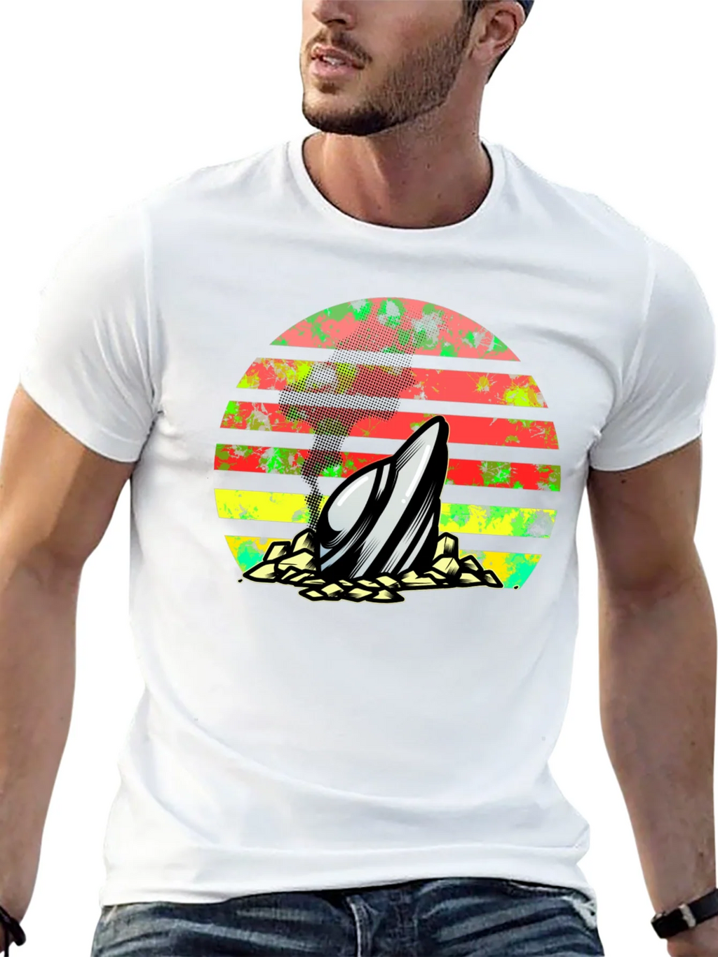 Retro Surfboard T-Shirt product image 11