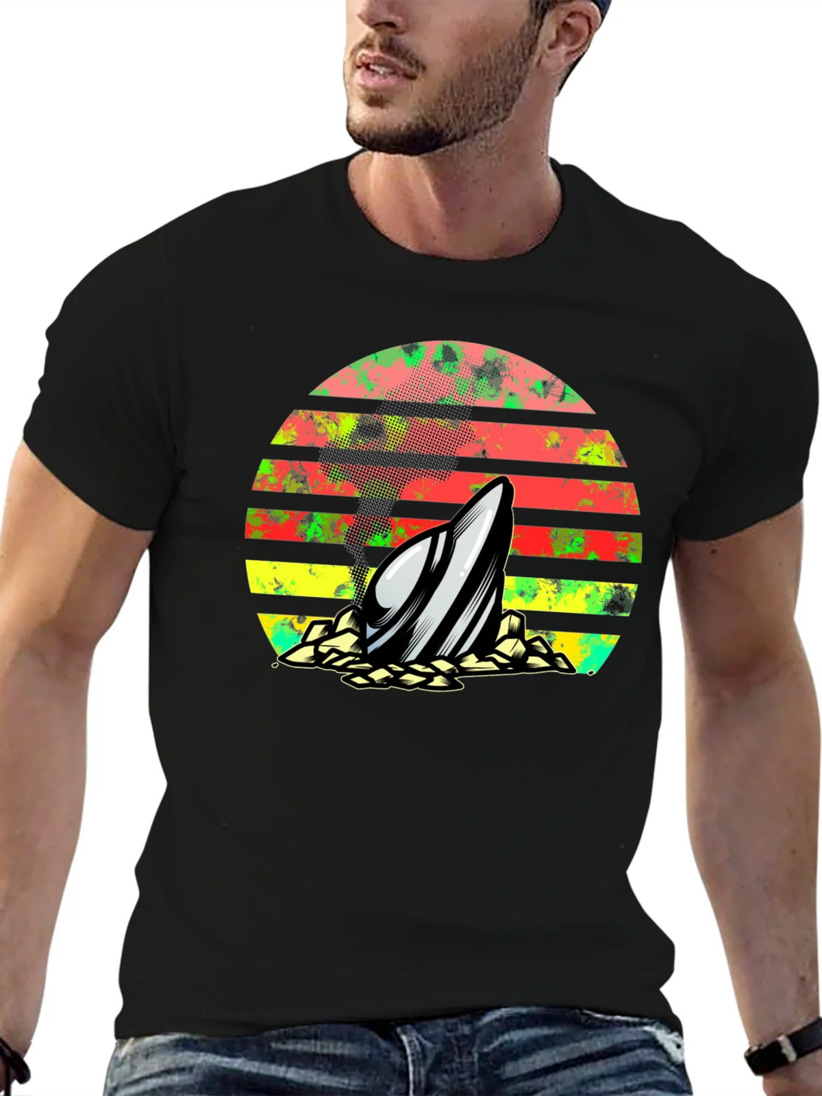 Retro Surfboard T-Shirt product image 6