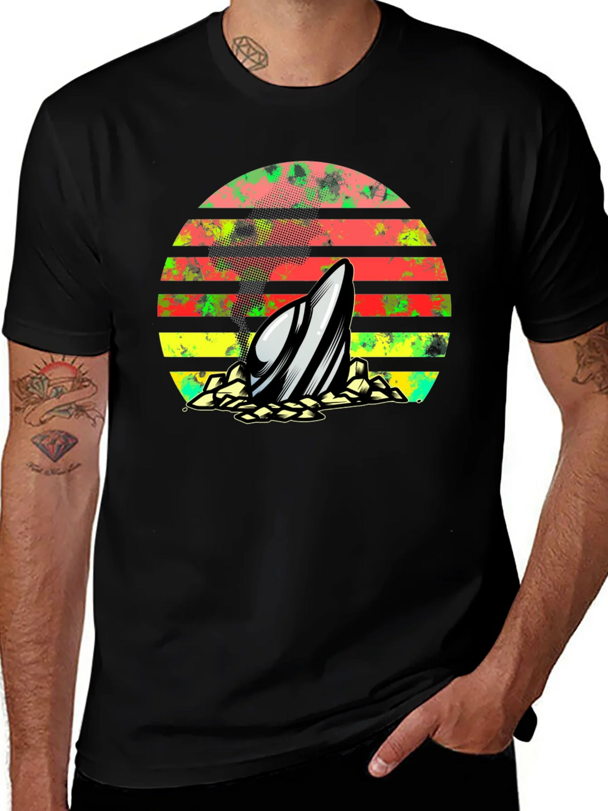 Retro Surfboard T-Shirt product image 1