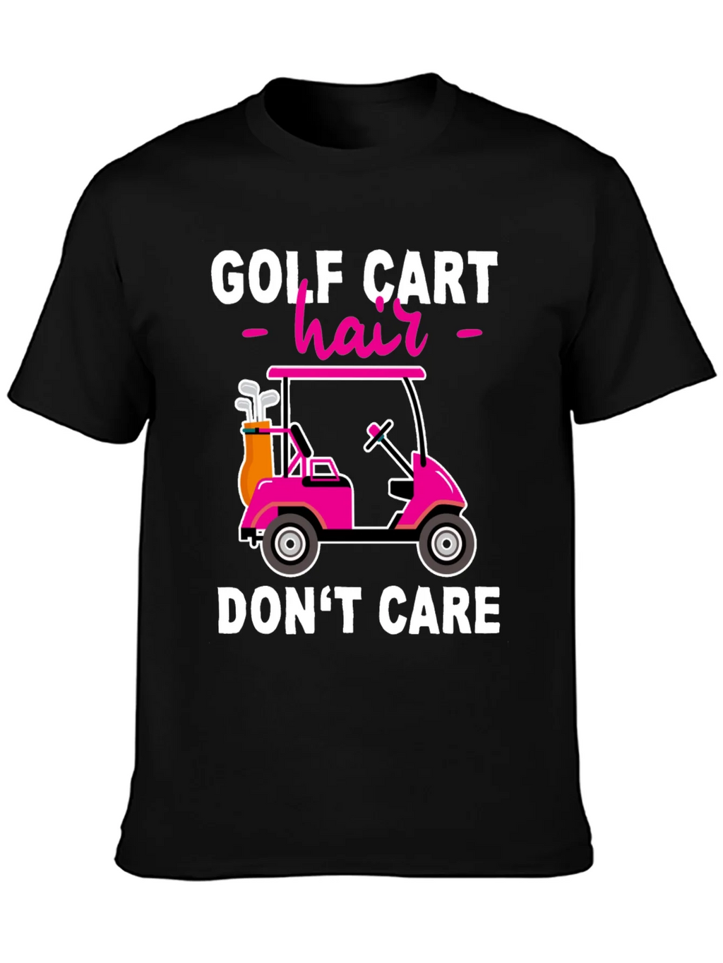 Golf Cart Hair Dont Care T-Shirt product image 2
