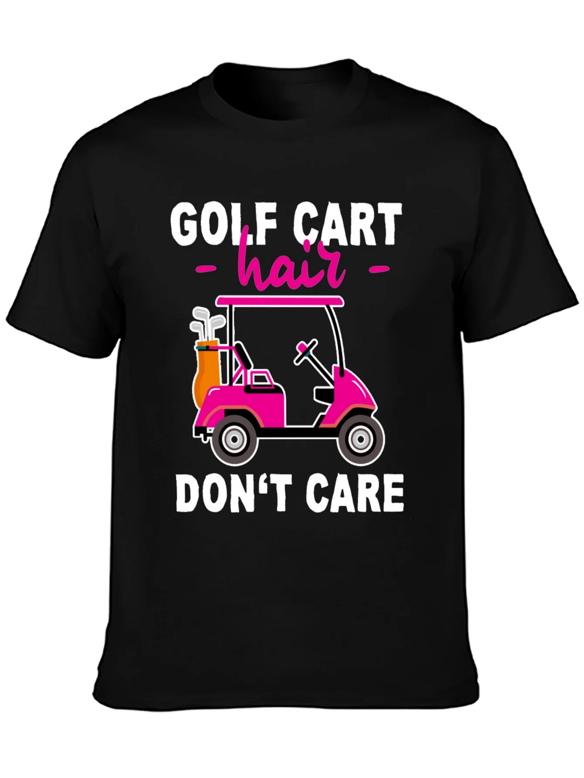 Golf Cart Hair Dont Care T-Shirt product image 2