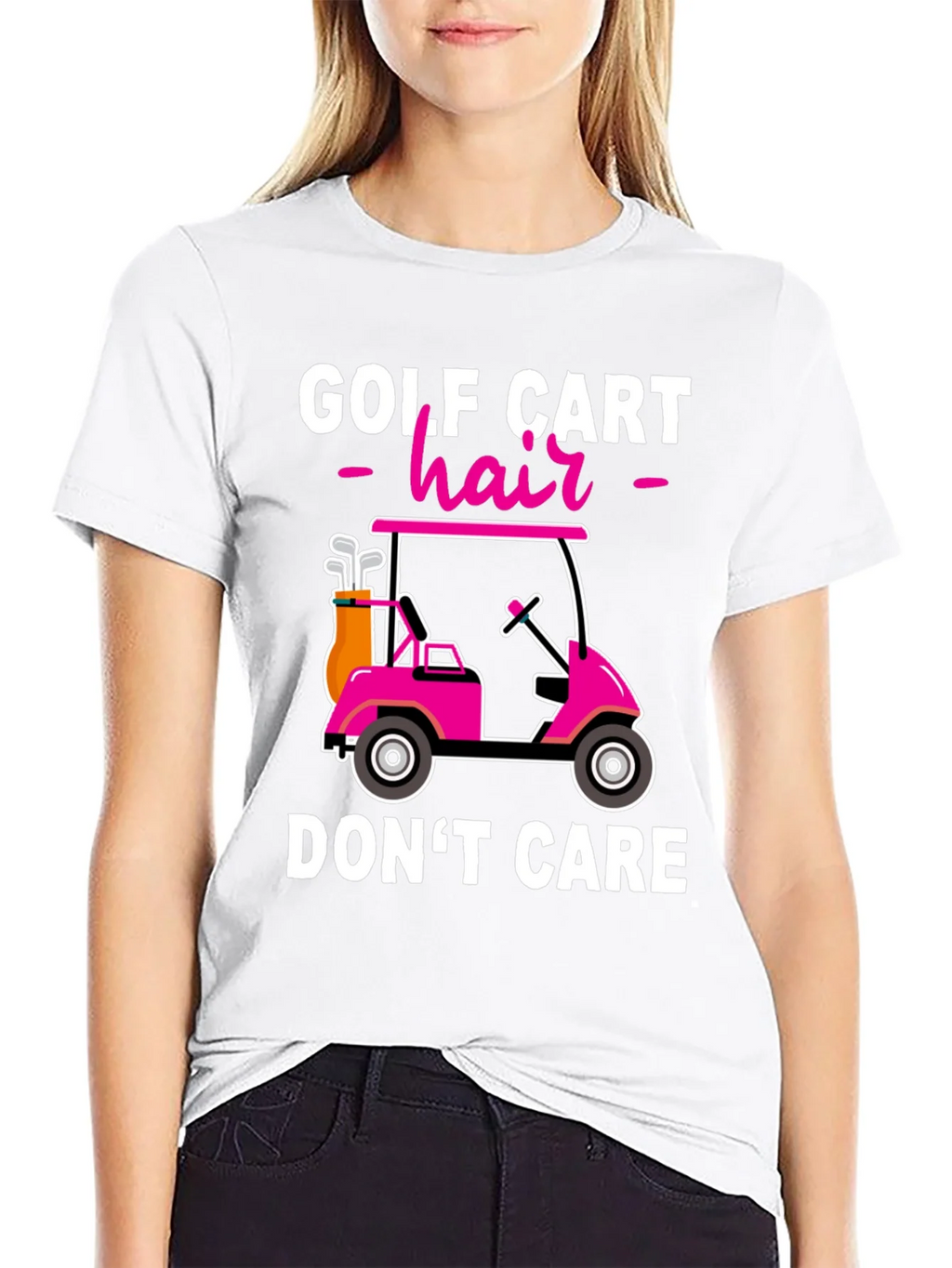 Golf Cart Hair Dont Care T-Shirt product image 3