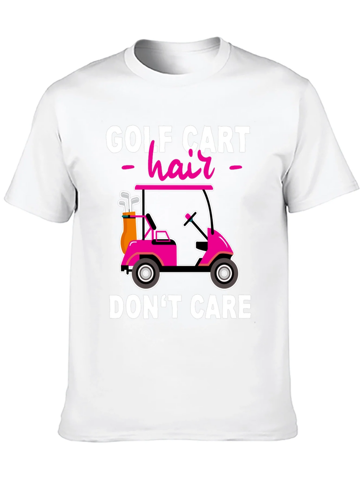 Golf Cart Hair Dont Care T-Shirt product image 4