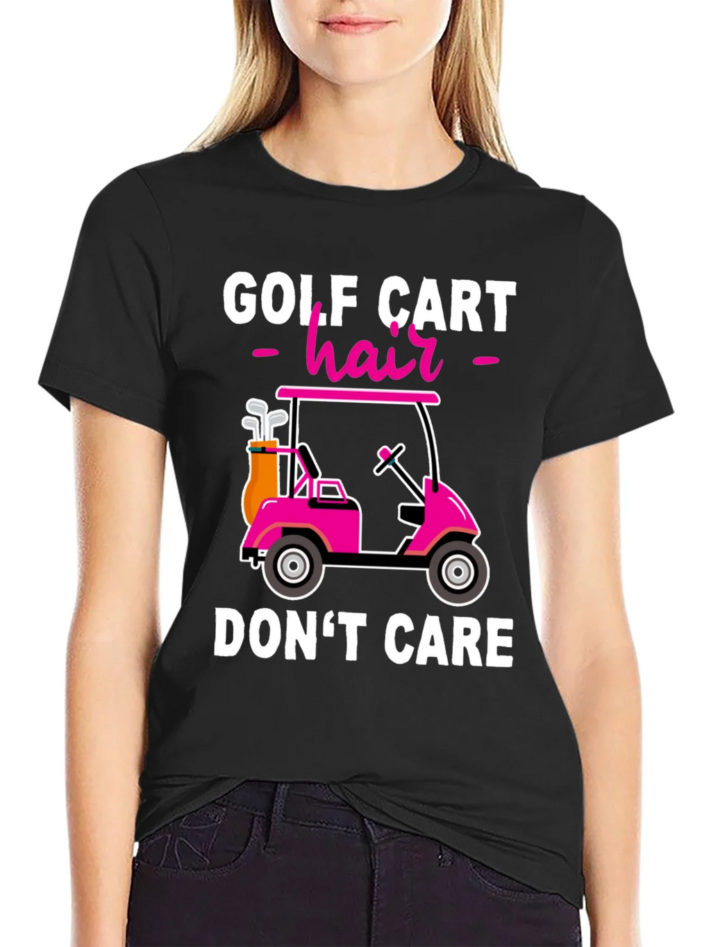 Golf Cart Hair Dont Care T-Shirt product image 1