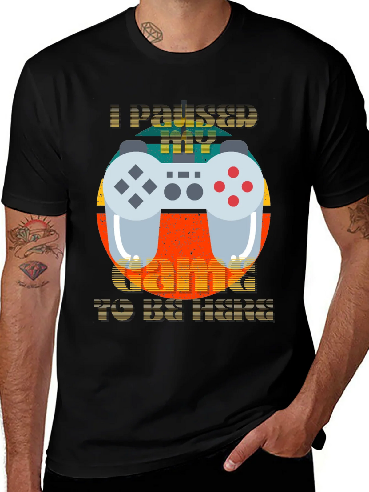 Funny Gamer T-Shirt - I Paused My Game product image 1