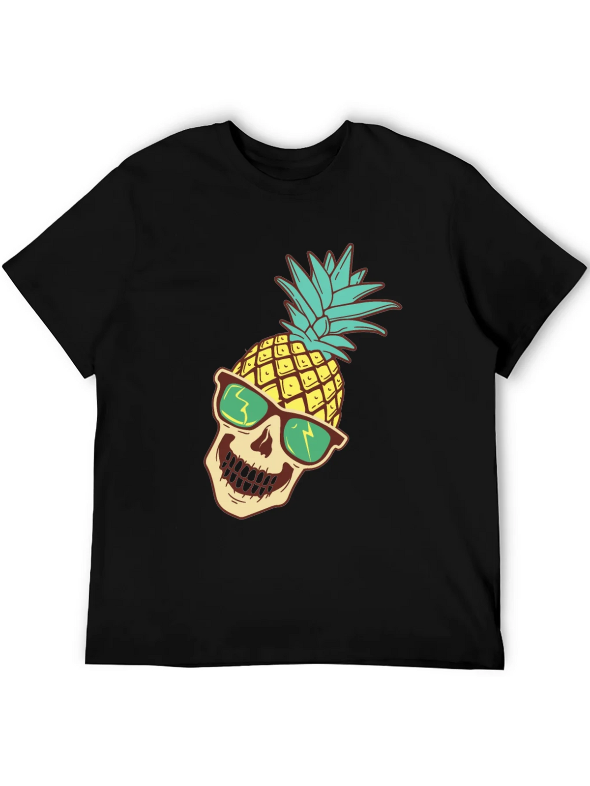 Pineapple Skull Graphic T-Shirt product image 4