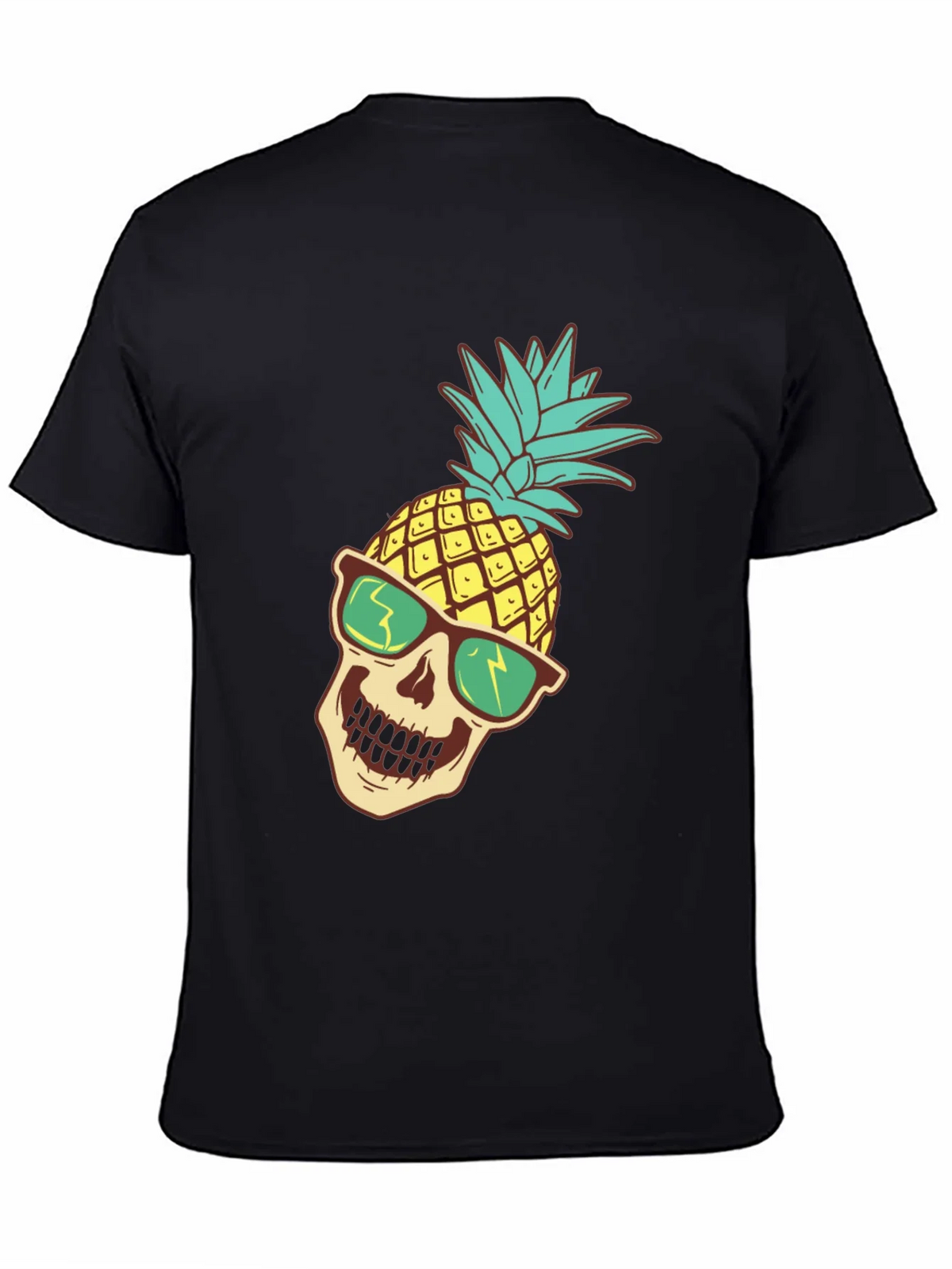 Pineapple Skull Graphic T-Shirt product image 3