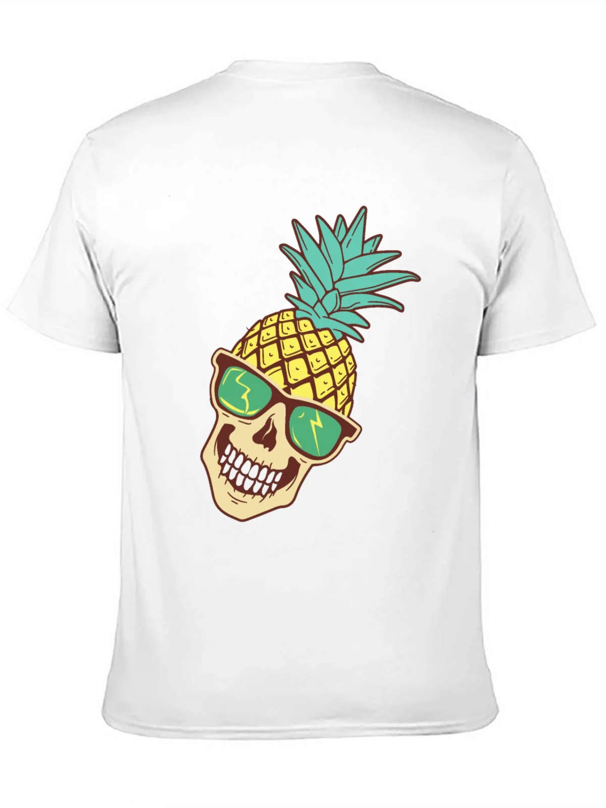 Pineapple Skull Graphic T-Shirt product image 8