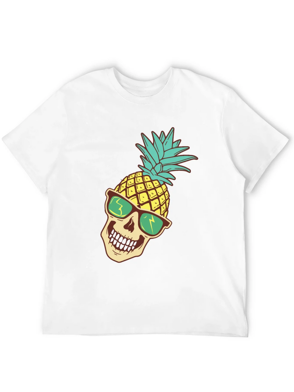 Pineapple Skull Graphic T-Shirt product image 9
