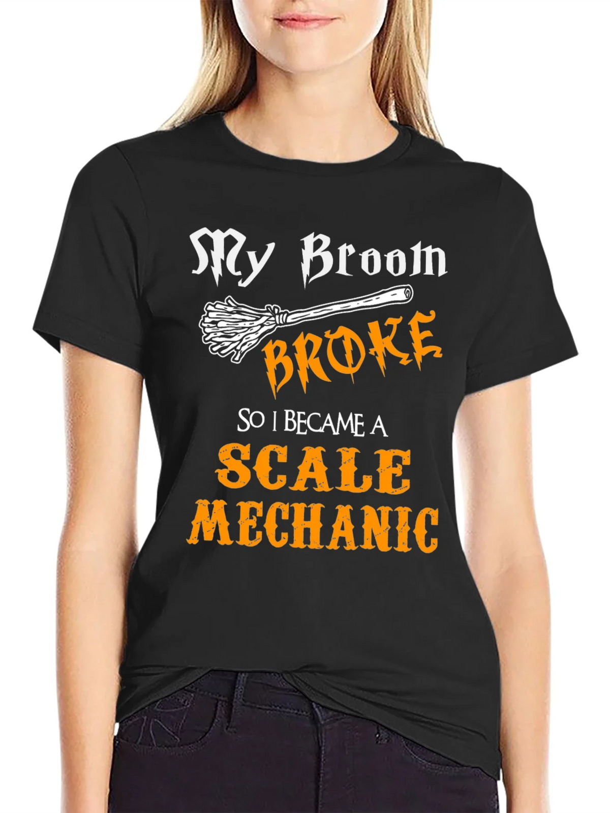 Scale Mechanic Graphic T-Shirt - Broomstick Humor product image 2