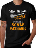 Scale Mechanic Graphic T-Shirt - Broomstick Humor product image 1