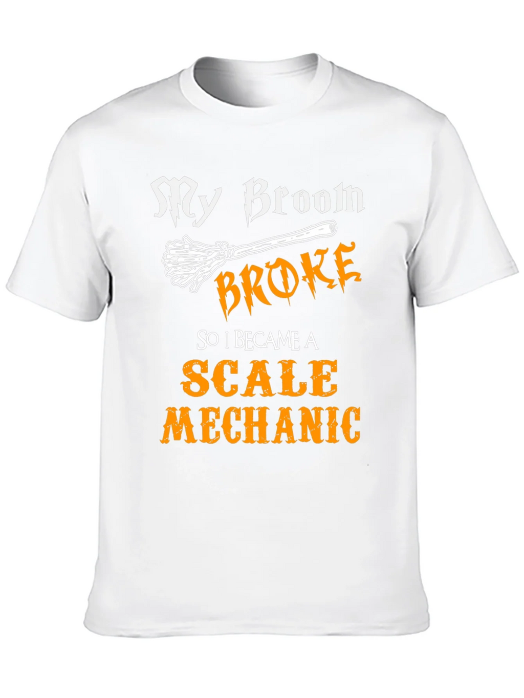 Scale Mechanic Graphic T-Shirt - Broomstick Humor product image 4