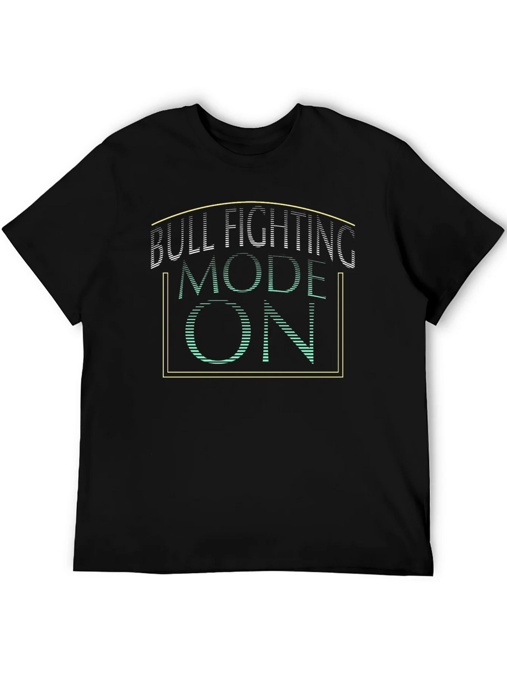 Bull Fighting Mode On Graphic Tee - Black product image 5