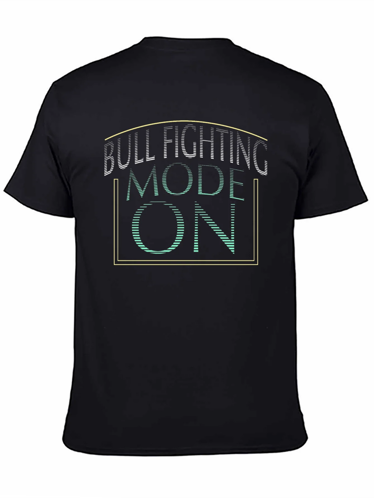 Bull Fighting Mode On Graphic Tee - Black product image 4