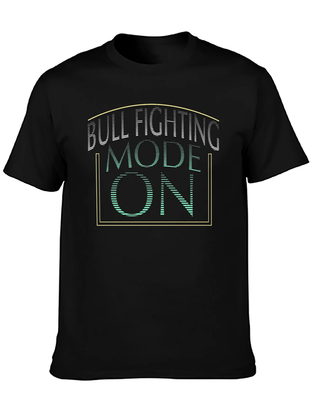 Bull Fighting Mode On Graphic Tee - Black product image 3