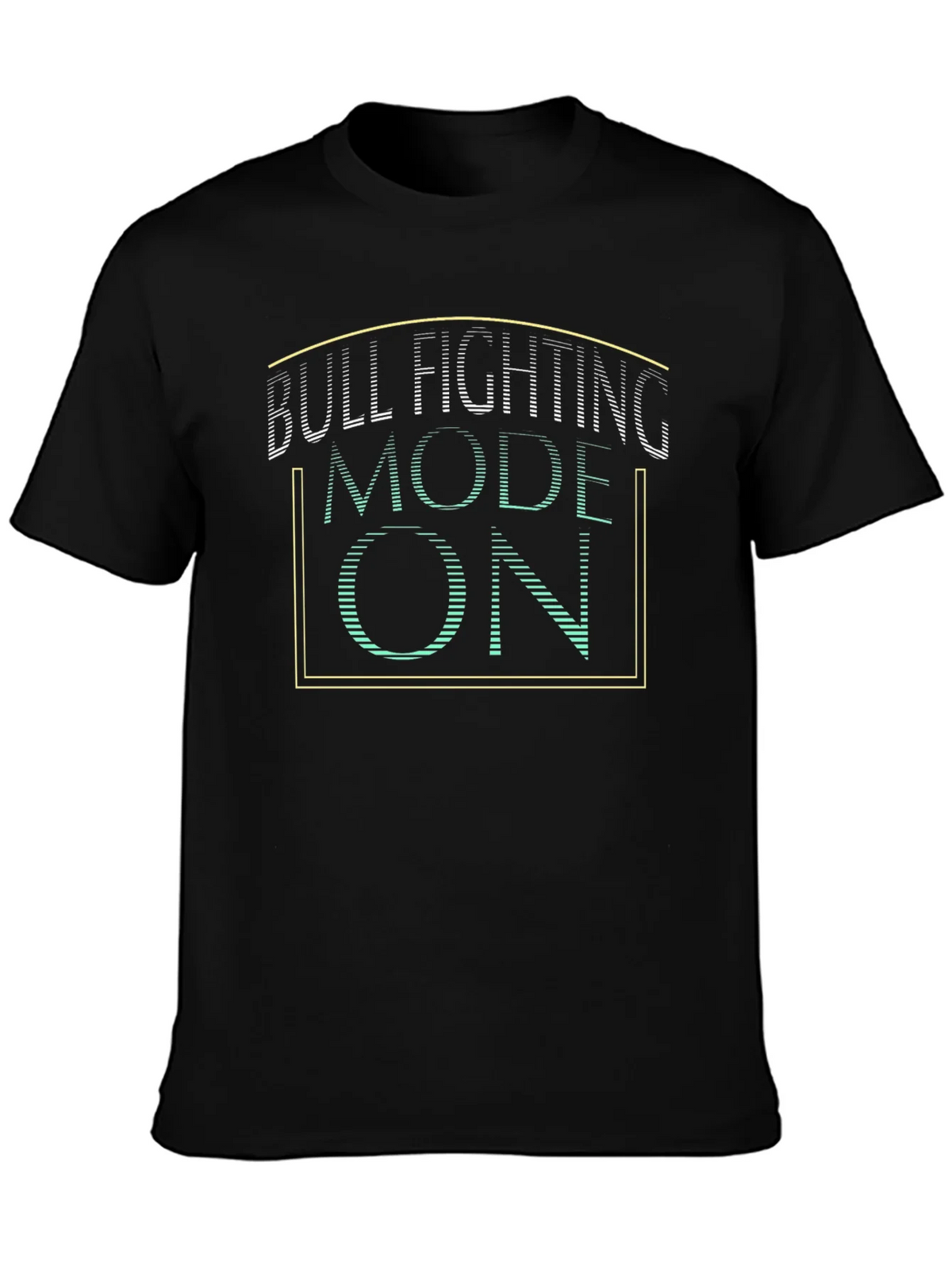 Bull Fighting Mode On Graphic Tee - Black product image 3