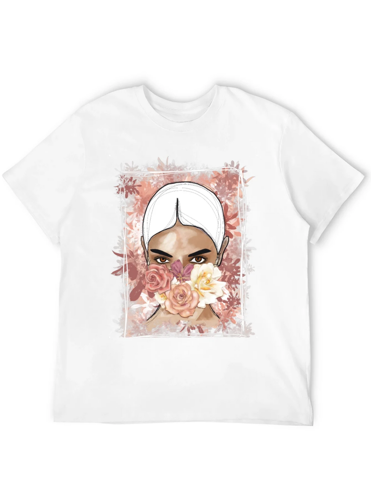 Floral Face Graphic T-Shirt product image 2