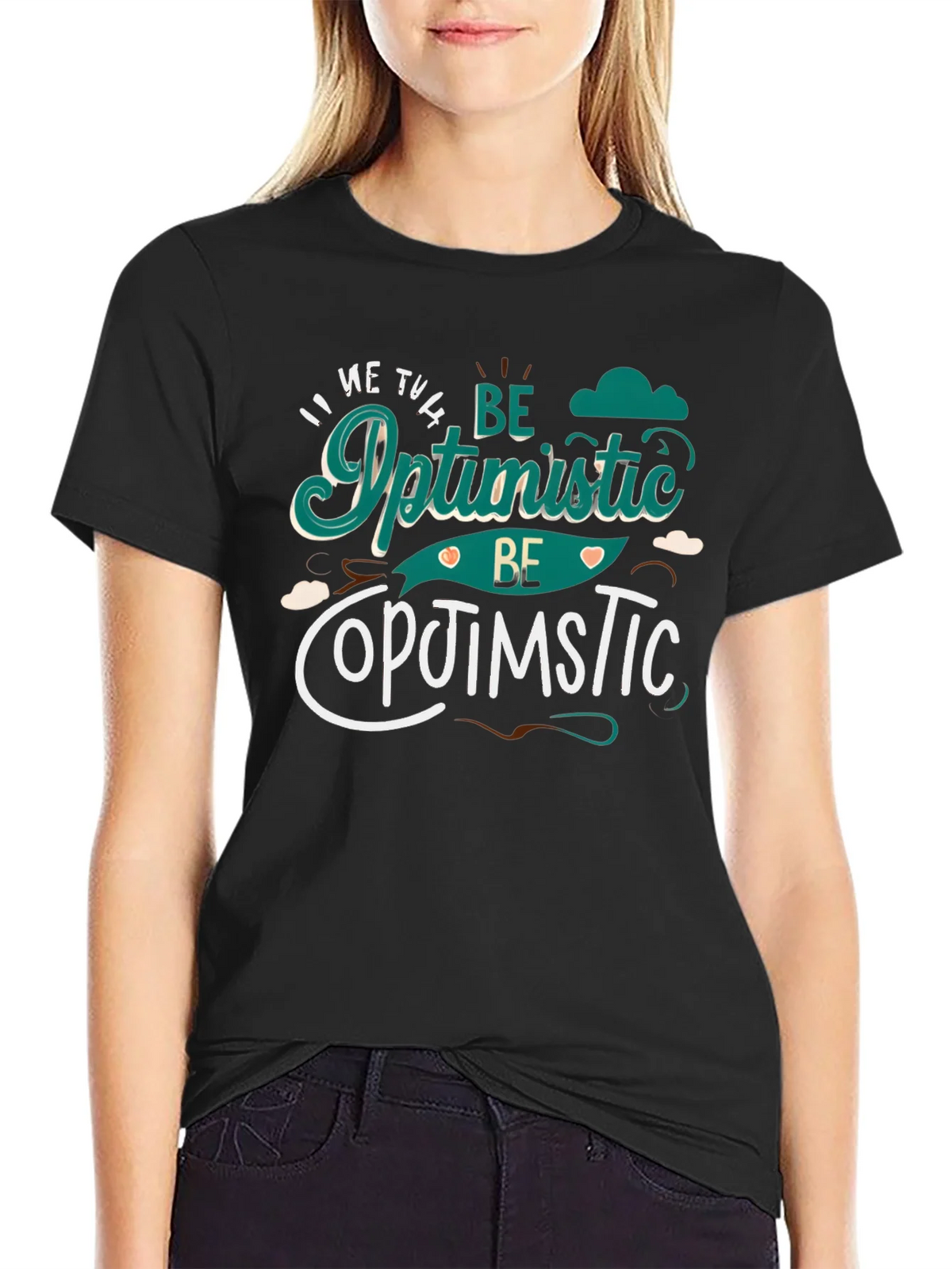 Be Optimistic Graphic Tee - Positive Vibes Shirt product image 2