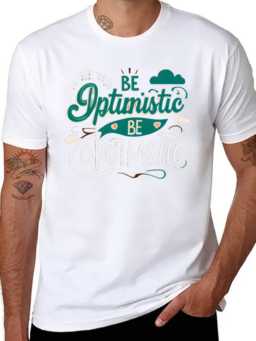 Be Optimistic Graphic Tee - Positive Vibes Shirt product image 7