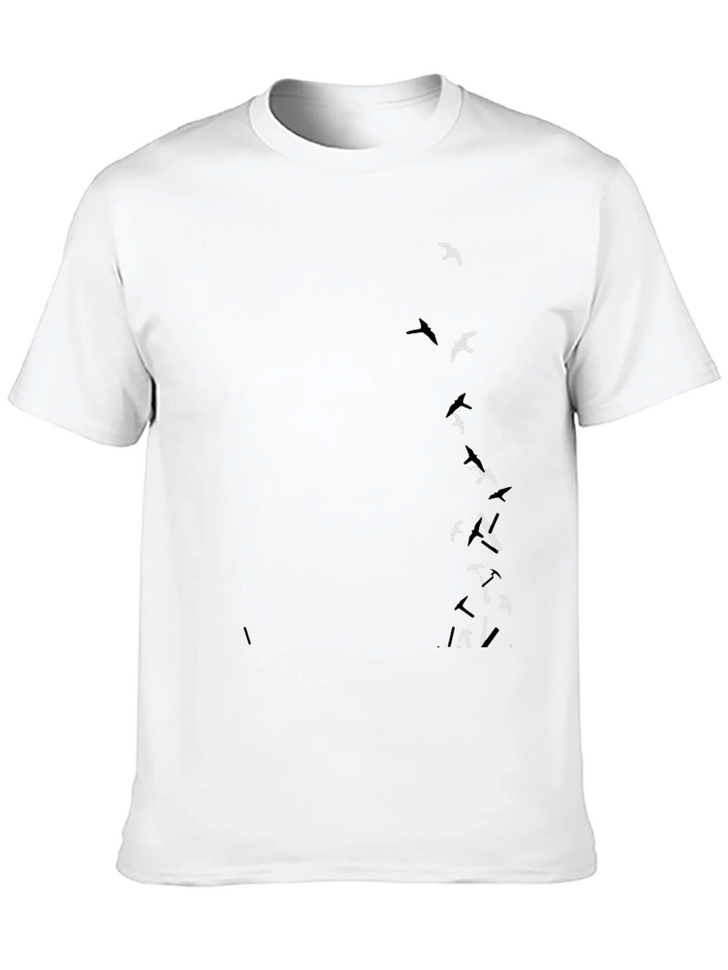 Black T-Shirt with Bird Graphic product image 9