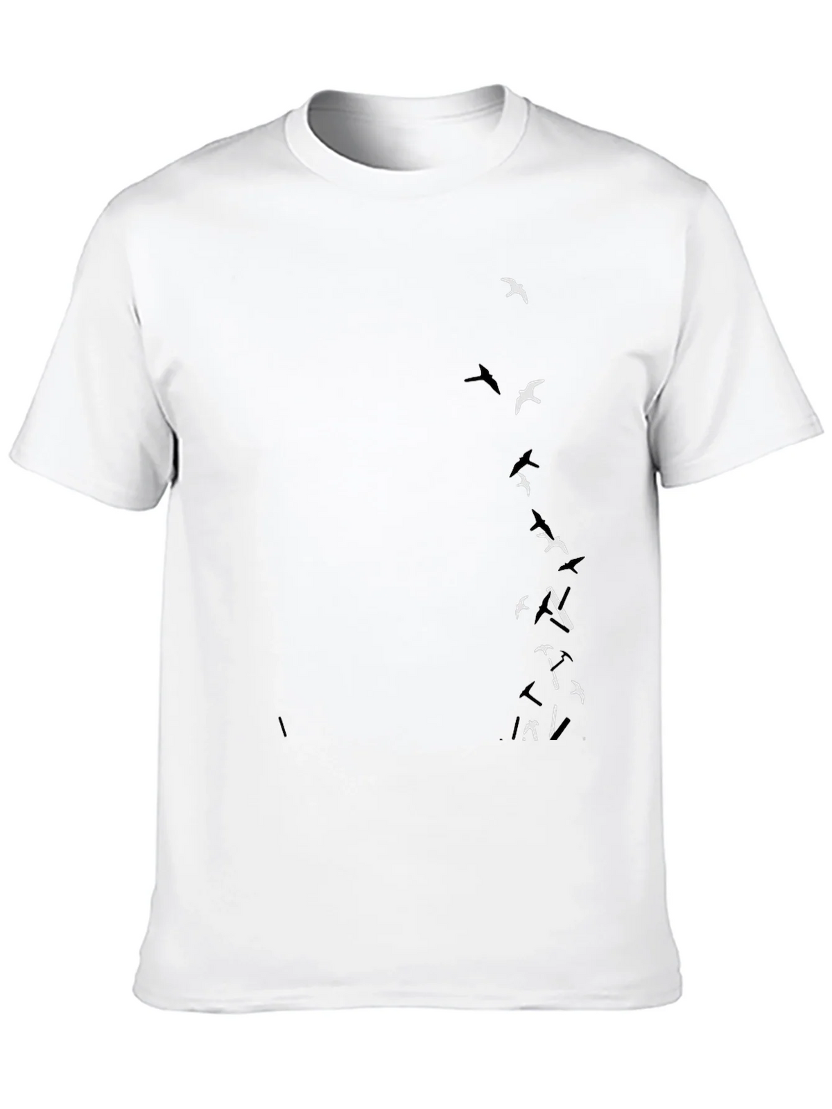 Black T-Shirt with Bird Graphic product image 9
