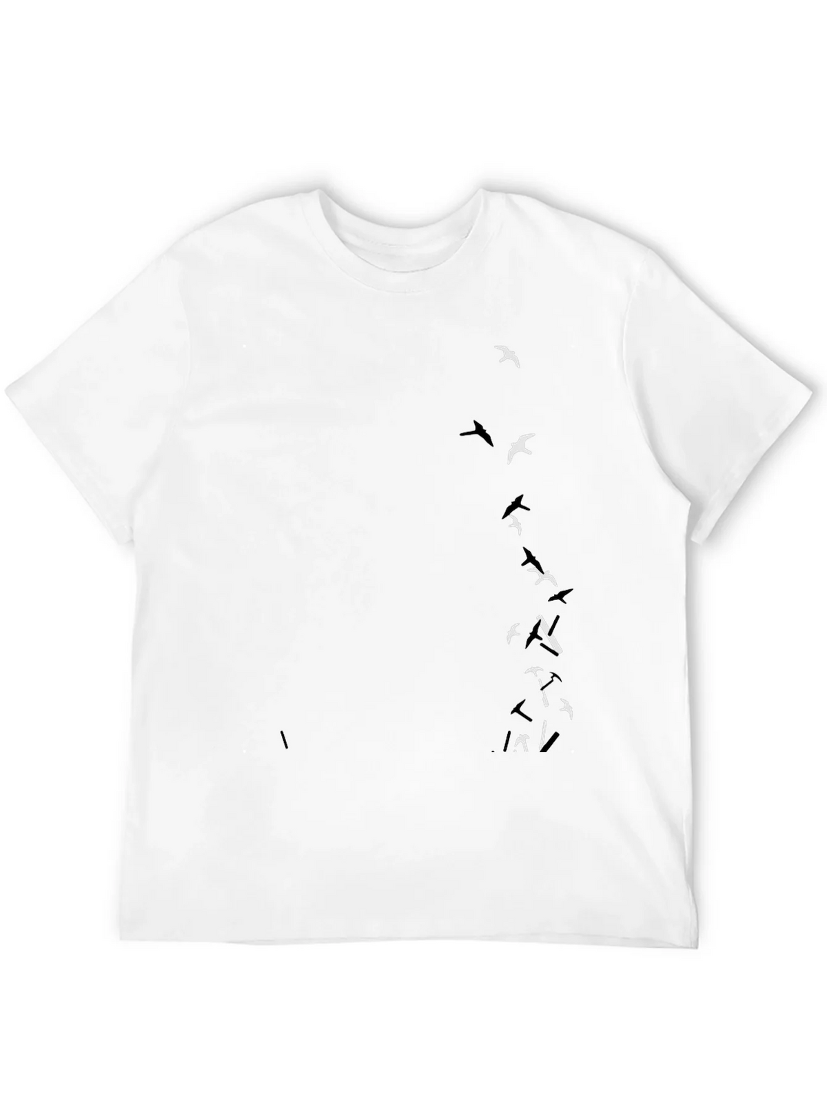 Black T-Shirt with Bird Graphic product image 11