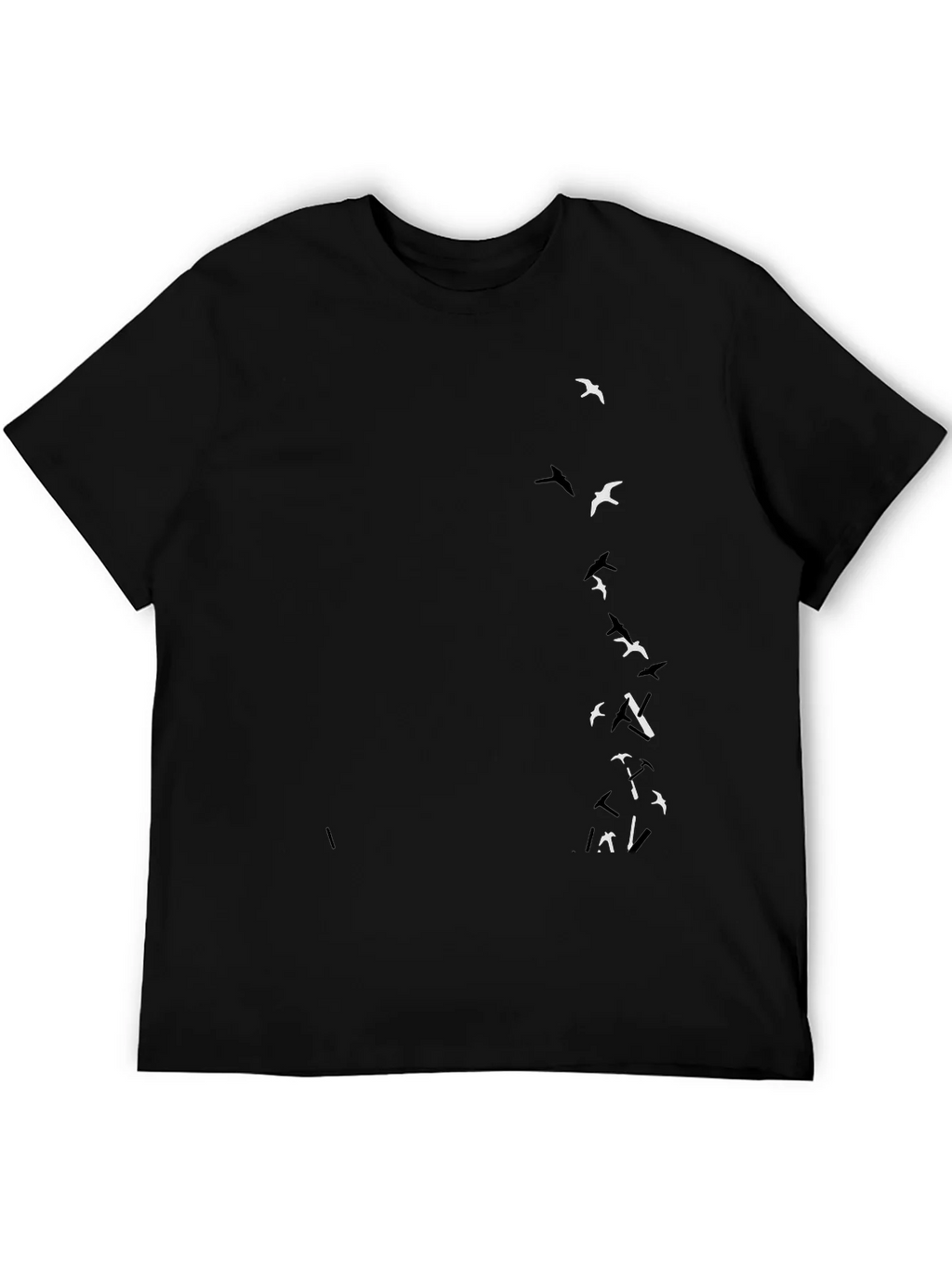 Black T-Shirt with Bird Graphic product image 5