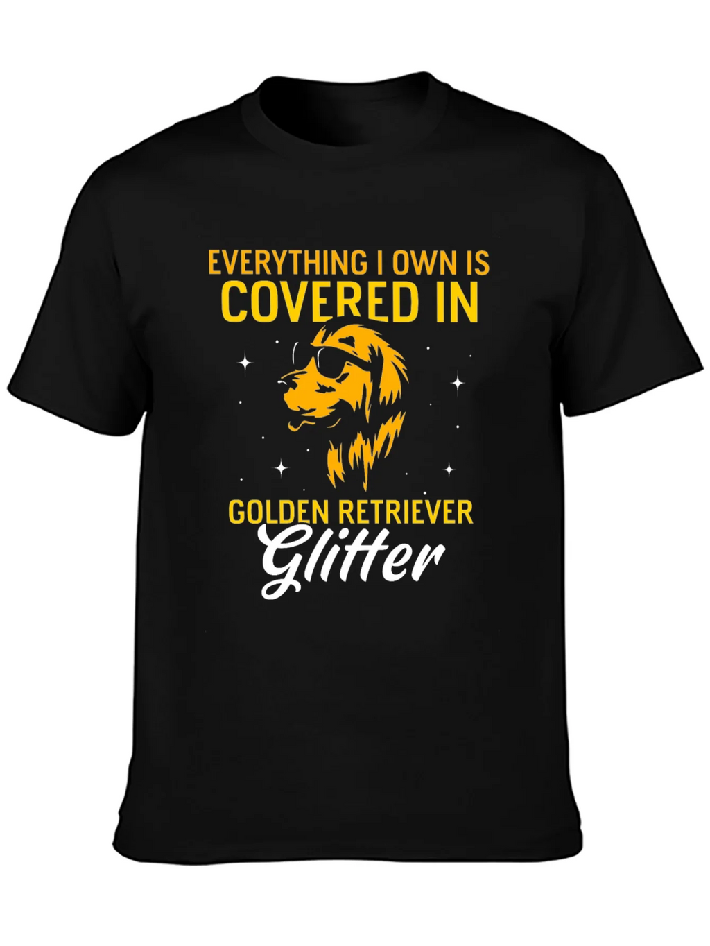Golden Retriever Glitter T-Shirt product image 3
