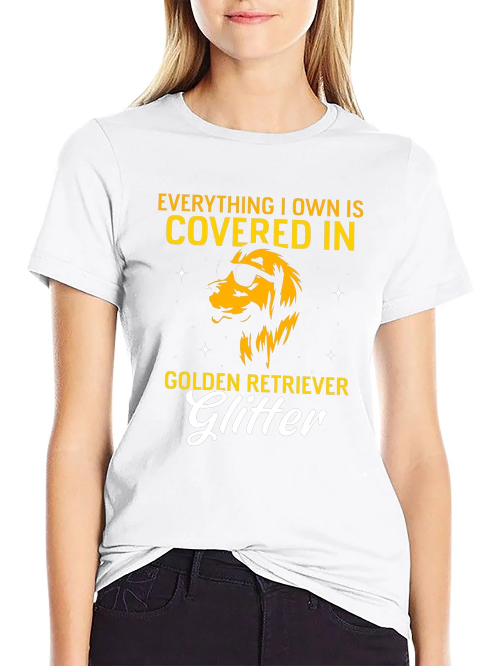 Golden Retriever Glitter T-Shirt product image 8