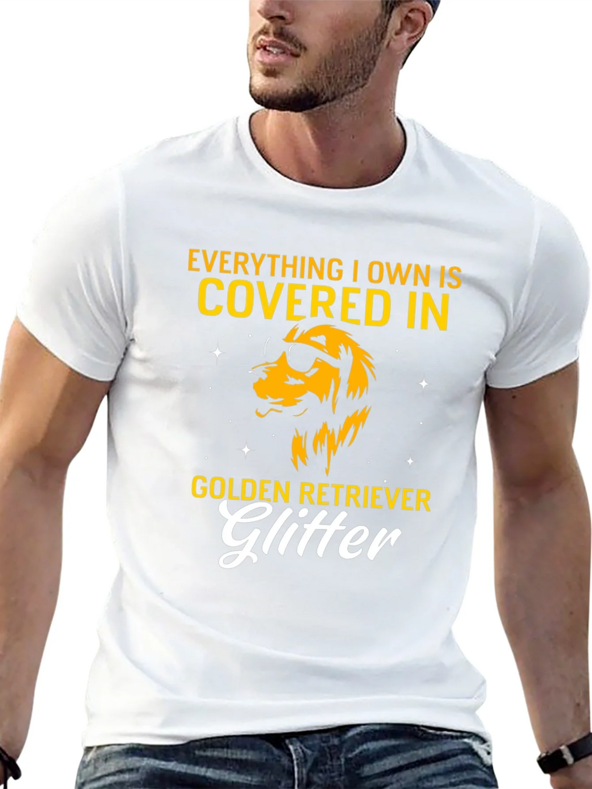 Golden Retriever Glitter T-Shirt product image 12
