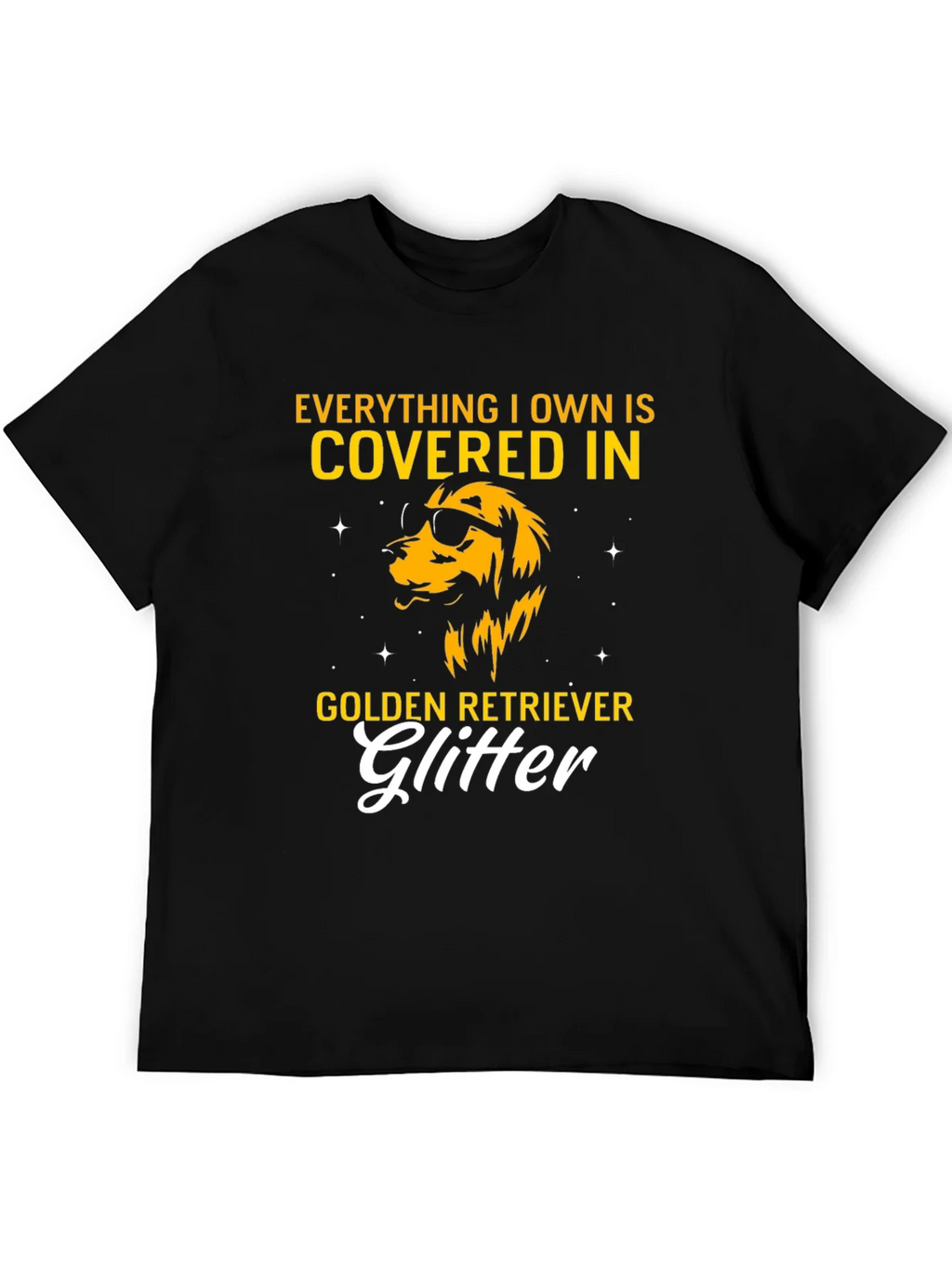 Golden Retriever Glitter T-Shirt product image 5