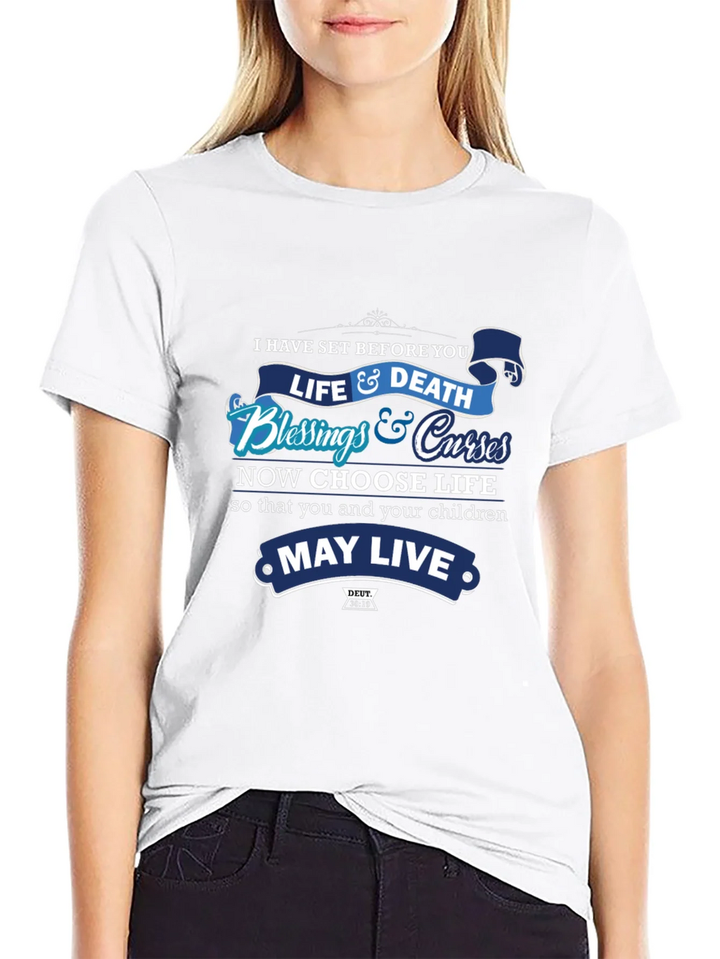 Choose Life T-Shirt: Blessings & Curses Graphic Tee product image 8