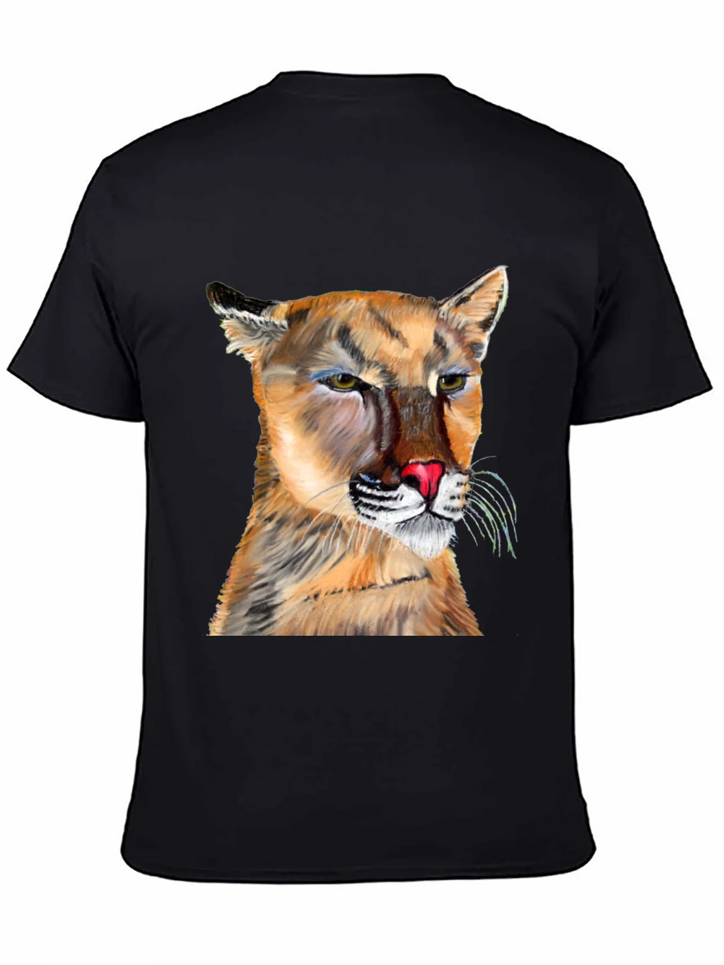 Cougar Graphic Tee - Black Crew Neck product image 4